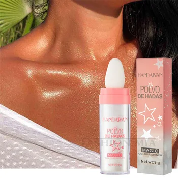 Пудра-хайлайтер Polvo De Hadas Glitter Fairy Powder Shimmer Contour Blush Powder Make Up Face Body Highlight Женская косметика
