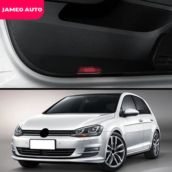 Защитная наклейка на внутреннюю панель двери автомобиля из углеродного волокна для аксессуаров Volkswagen VW Golf 7 7.5 MK7 MK7.5 2013 - 2019 гг.