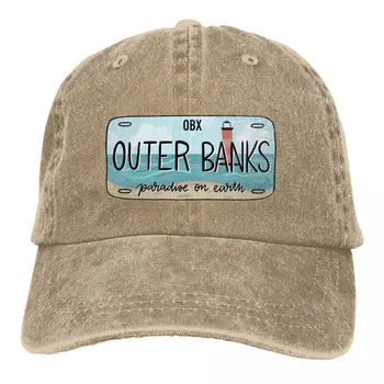Внешние Банки, Оригинальные Бейсболки с номерным знаком OBX, Модные Потертые джинсовые Кепки Snapback, Летние Шляпы, Кепки