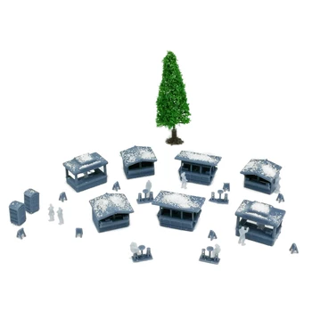 Модели Outland, макет железной дороги, Рождественская ярмарка и набор фигур в масштабе 1: 160 Н.