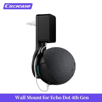 Удобный чехол для Alexa Echo Dot 4-го и 5-го поколения, розетка, настенное крепление, вешалка, подставка, компактный кронштейн, умные голосовые помощники