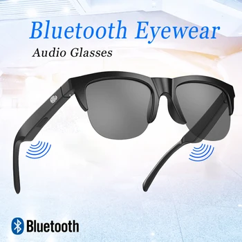 Новые очки F06 Smart Bluetooth 5.3, устойчивые к ультрафиолетовому излучению, стерео с двумя динамиками, сенсорные беспроводные солнцезащитные очки, высокое качество звука.