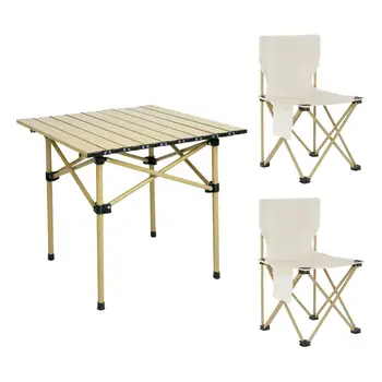 Складной стол для кемпинга, Набор стульев, Походный стол на заднем дворе, Складной стол для пикника