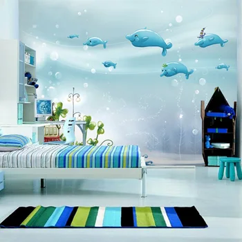 beibehang Пользовательские обои 3d papel de parede фотообои красивый подводный морской мир гостиная диван фон обои